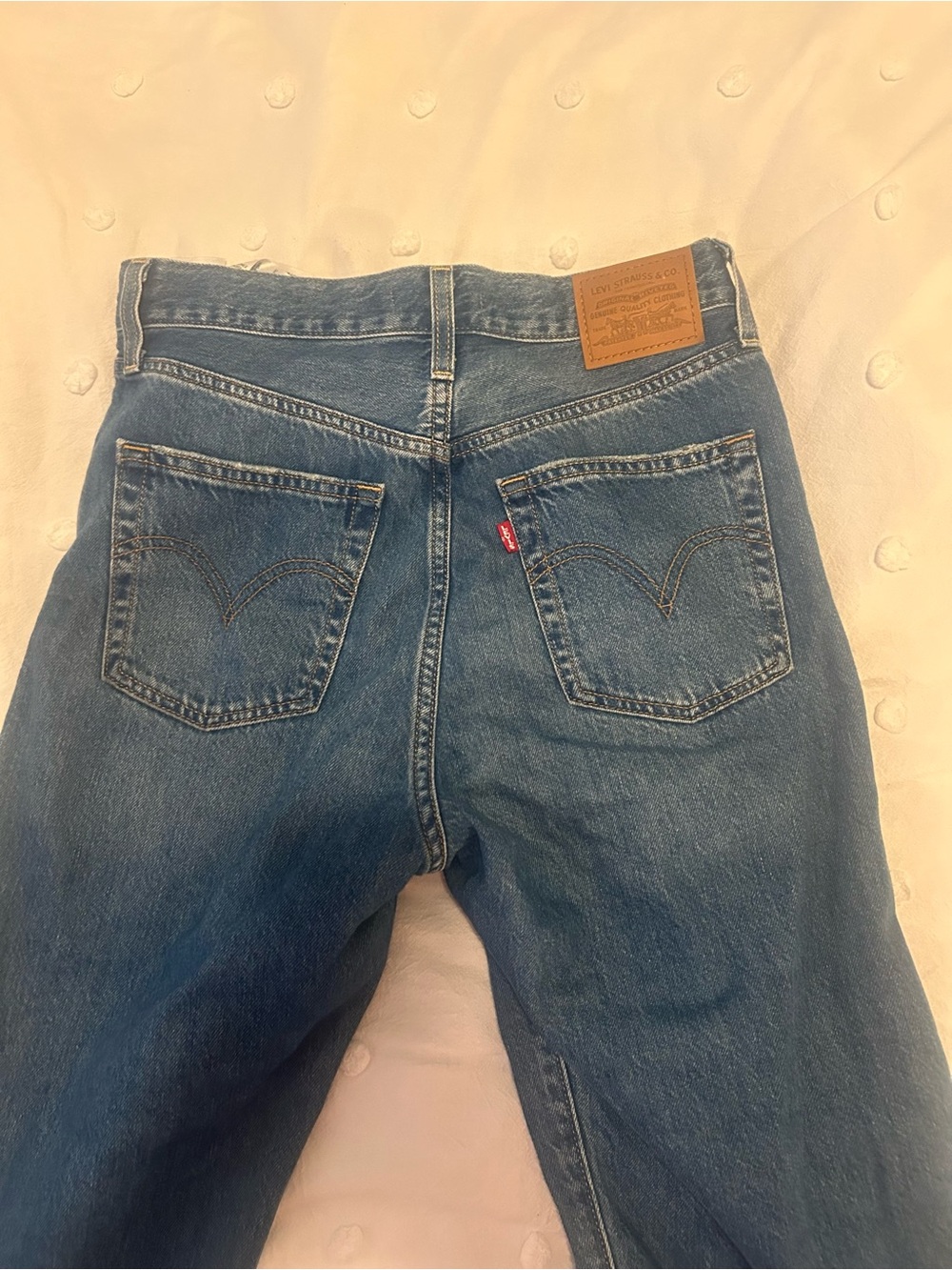 Levi’s Ribcage Straight Ankle Blue Jeans - Picture 2 of 4